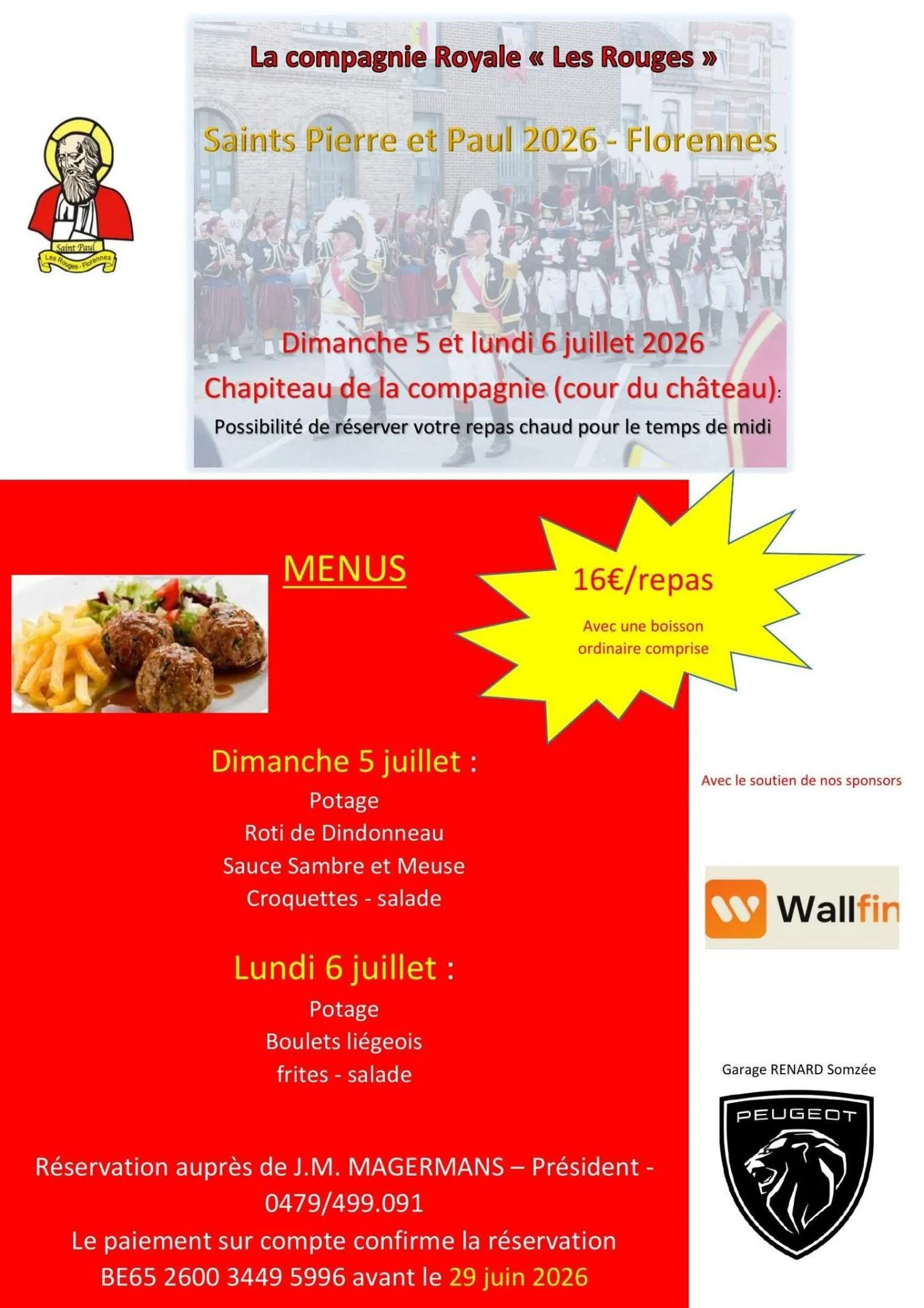 Repas st pierre 2026